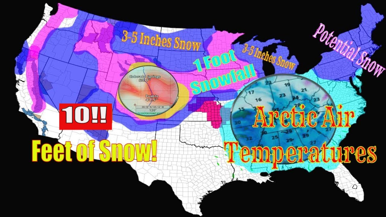 Southern Arctic Blast Update! Extreme Snowfall Forecast - The Weatherman Plus Weather Channel
