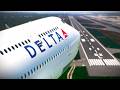EXTREME Boeing 747 Landing at Changi Airport