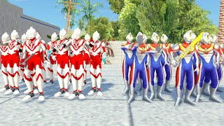 Ultraman Ribut Seribu Bayangan Bertarung Melawan Ultraman Dyna Seribu Bayangan  Gta Ultraman Lucu