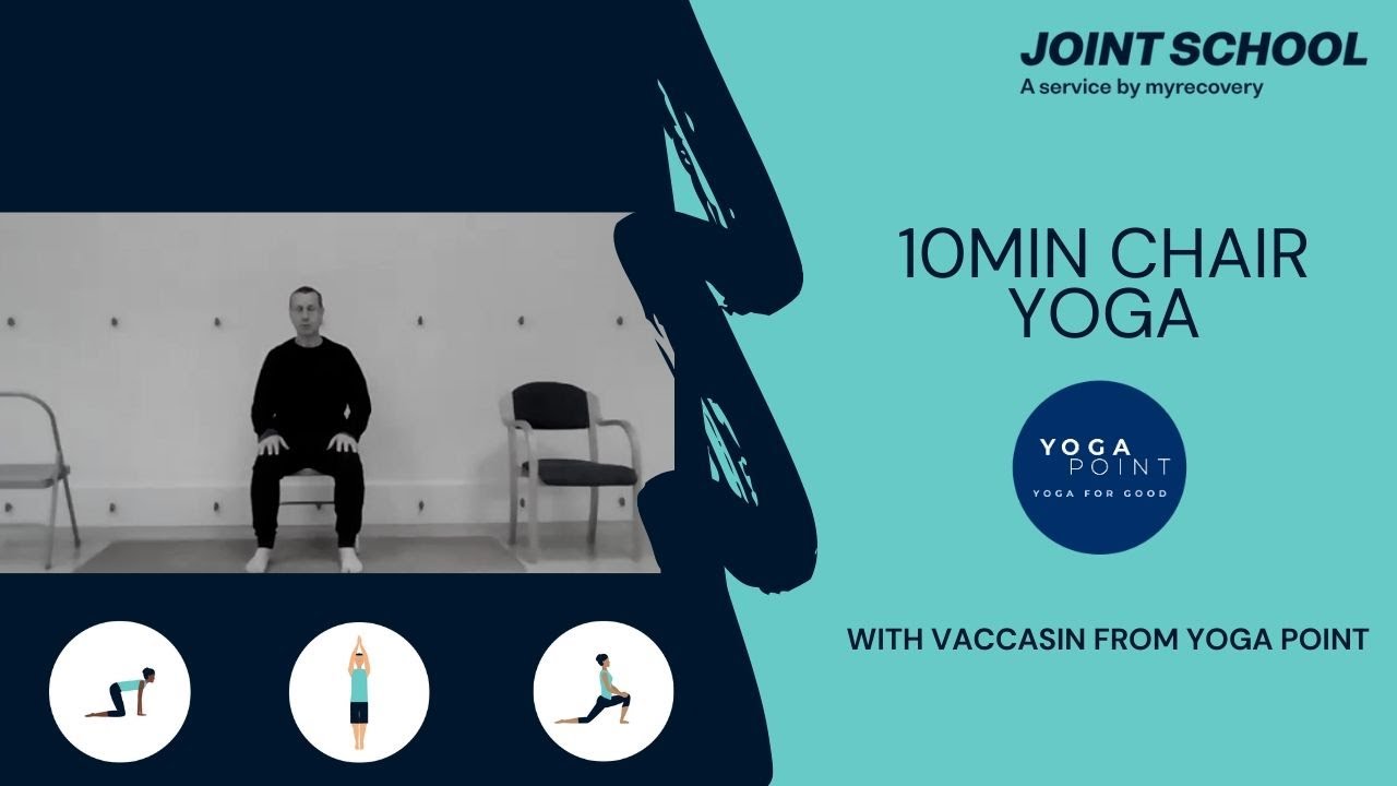 10min chair yoga for hip and knee arthritis with Vaccasin from Yoga