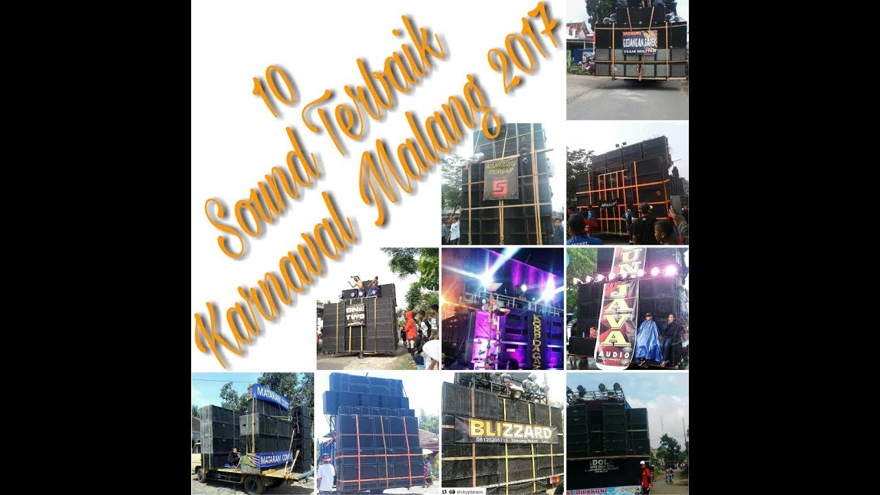 10 Sound System Terbaik Karnaval Di Malang 2017 - YouTube
