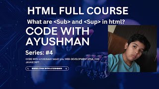 Subscript and Superscript tags in html
