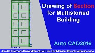 How to Draw a Multistoried Building Section in Auto CAD