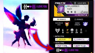 Free fire game bio me love signature laga ke gf bf ko impress kare | @RMGAMING1M screenshot 3