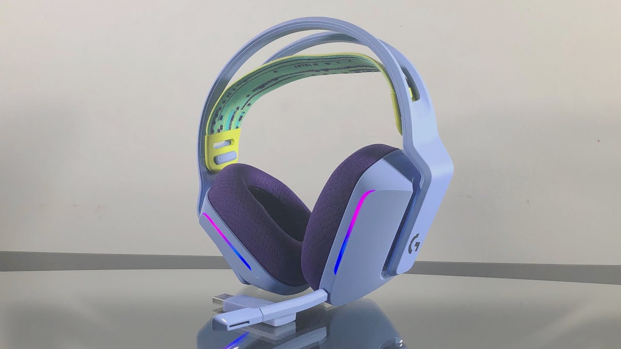 Logitech G733 Lightspeed Wireless Gaming Headset Suspension  LIGHTSYNC RGB Blue VO!CE micTechnology