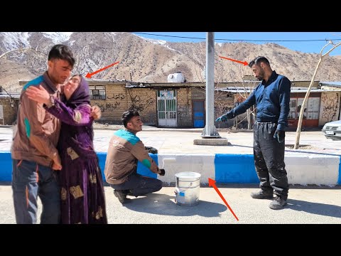 Pregnant woman in the mountains seeking divorce from fear to hope