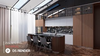 D5 Render realistic interior rendering tutorial | Pantry 40