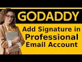 How to add email signature in professional email account 2024