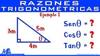 Razones trigonométricas de un ángulo | Ejemplo 1