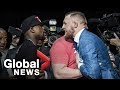 Floyd Mayweather vs. Conor McGregor Toronto press conference showdown