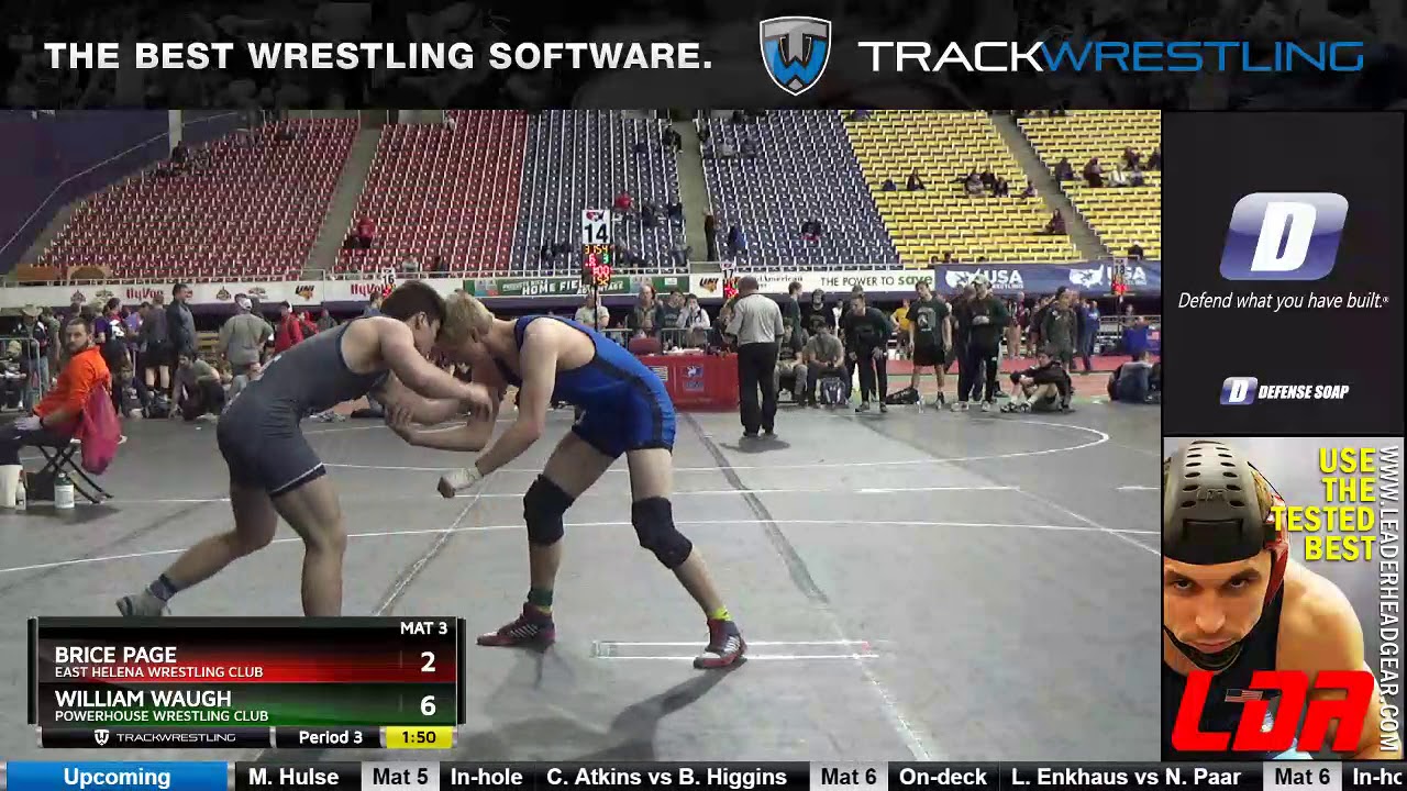 Junior 160 Brice Page East Helena Wrestling Club Vs William Waugh