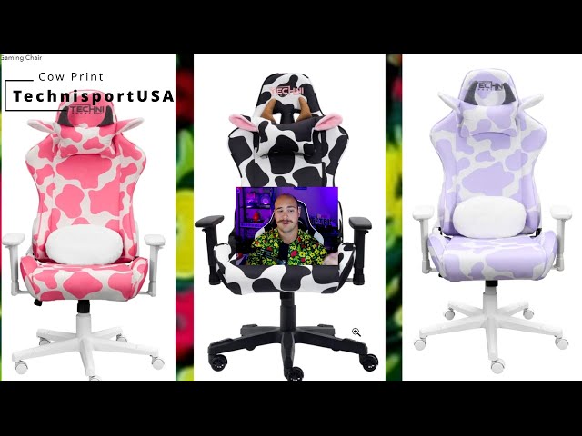 Cow Print Gaming Chair!? - YouTube