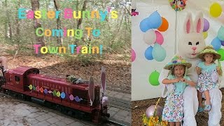 Easter Train Ride to Meet the Easter Bunny!  Model Trains You Can Ride
