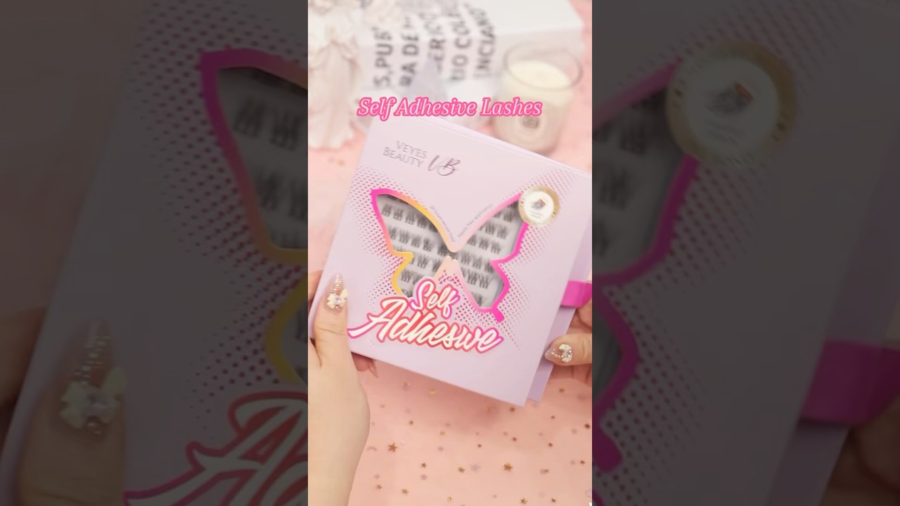 Get beautiful lashes without the struggle of applying glue! VEYESBEAUTY self-adhesive lashes