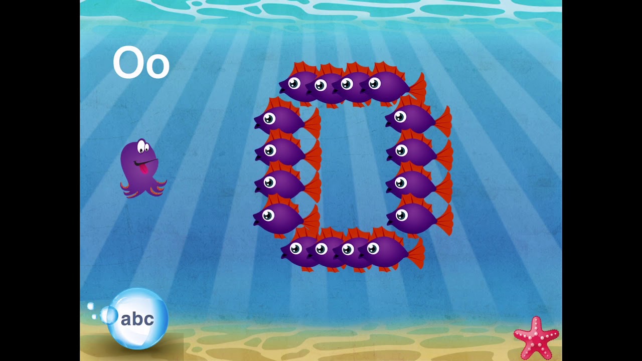 Learning Letters Alphabet - Fish School - YouTube