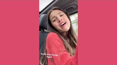 Olivia Rodrigo carpool karaoke to “Better Than Revenge” (Taylor Swift)