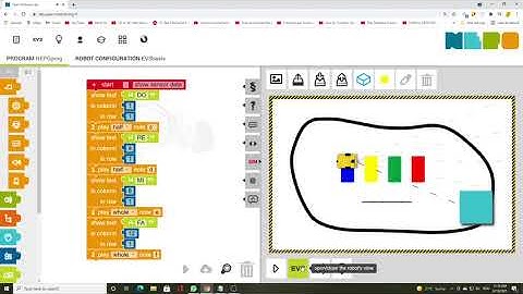 Robot EV3 play the RANGE