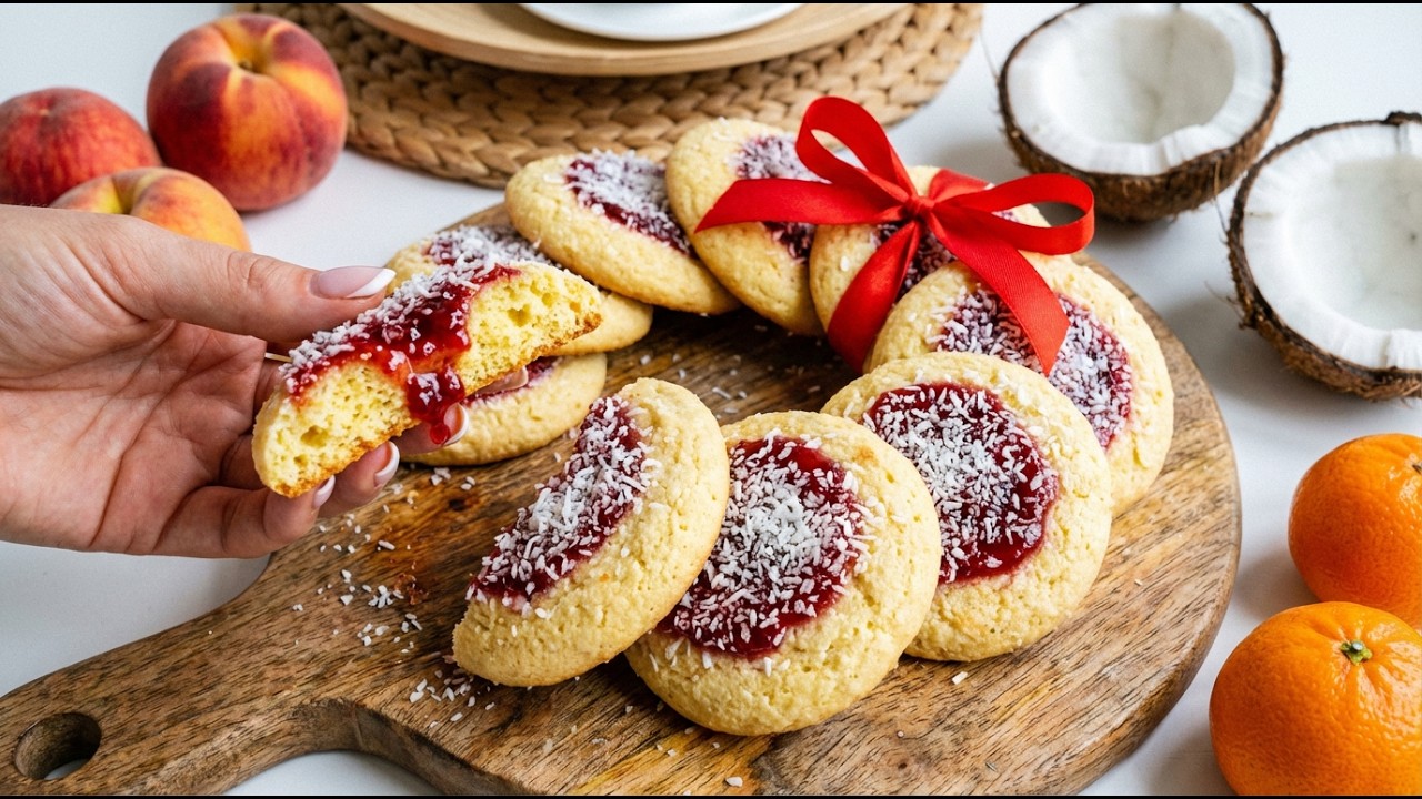 So einfach war Dessert noch nie! Mandarinen-Trick mit Kokos und Marmelade