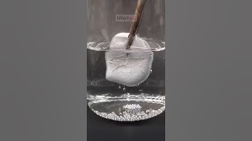 Pouring mercury into liquid nitrogen