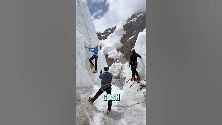 Ice Climbers face avalanche