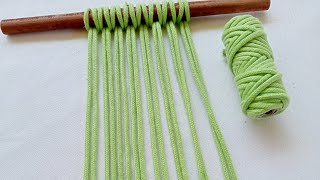 Macrame - Simple Macrame Wall Hanging Pattern - Easy DIY Design - Step-by-step Tutorial