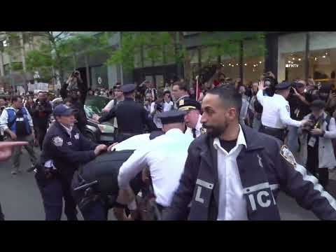 Pro-palestine Protesters Arrested outside of Met Gala in NYC