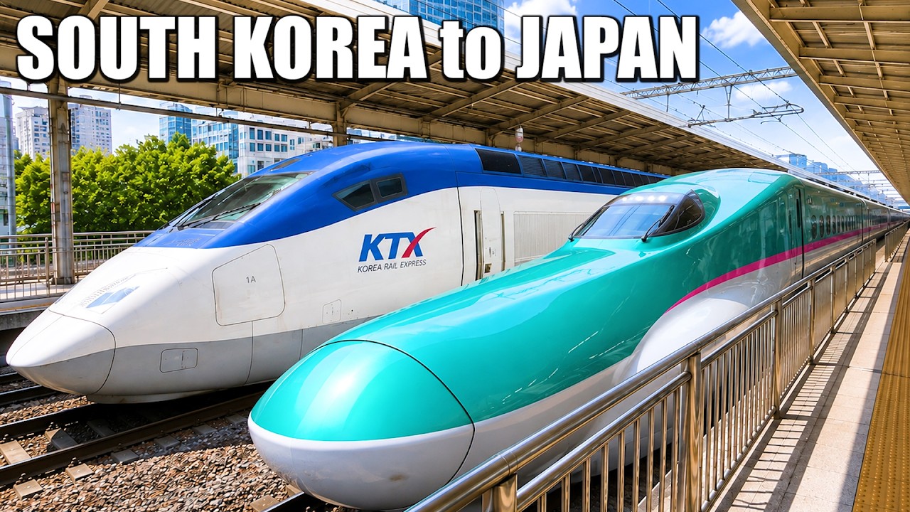 🇰🇷🇯🇵2 DAYS South Korea to Japan by Bullet Train & Overnight Ferry | Seoul→Tokyo