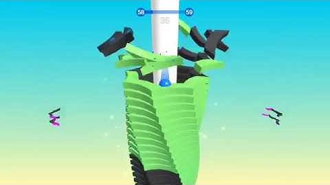 Stack Ball 3D || Level 51-60 || Walkthrough