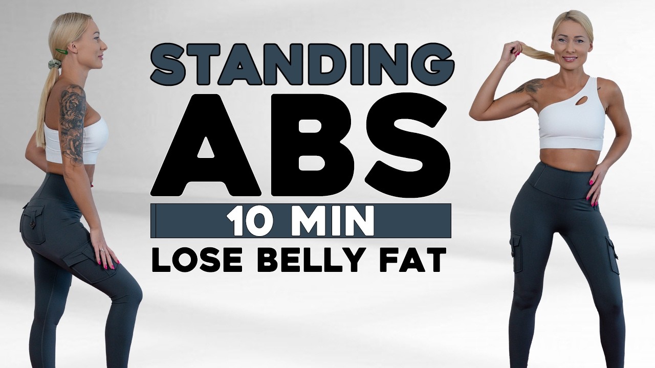 🔥10 MIN STANDING ABS WORKOUT🔥 TO LOSE BELLY FAT🔥No Jumping🔥No Squats🔥No Lunges🔥
