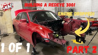 BUILDING THE WORLD'S FIRST CHRYSLER 300 REDEYE! PART 2 (ENGINE DROP)