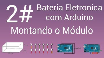 Bateria eletrônica com Arduino - 2# Montando o modulo
