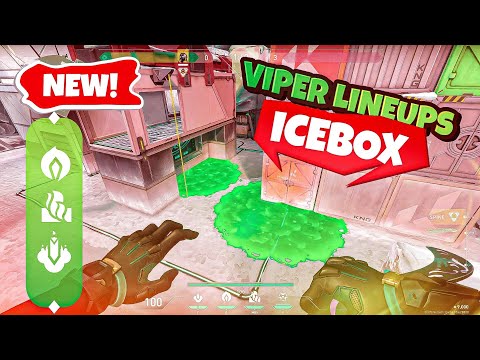 All the VIPER Lineups you need on ICEBOX (2022) | VALORANT