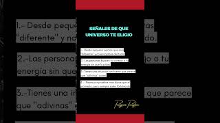 Señales de que el universo te eligió #señales #universo #energía #datos #datosinteresantes