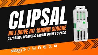 Clipsal 357DP150 | Magnetic Phillips Head No.2 Drive Bit 150mm | 3 Pack