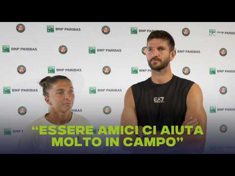 Video Sara Errani e Andrea Vavassori commentano la semifinale raggiunta al Roland Garros nel doppio misto