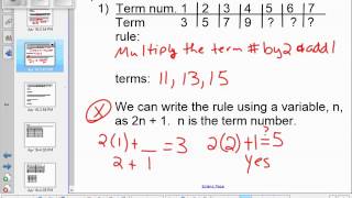 Chapter 9 3 Patterns and Tables