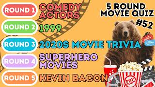 The 5 Round Movie Quiz |Comedy Actors, 1999, Superhero's, 2020s Films & Kevin Bacon (52) screenshot 5