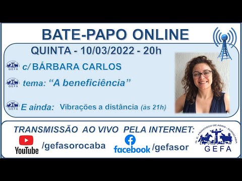 Assista: Palestra online - c/ B�?RBARA CARLOS (10/03/2022)