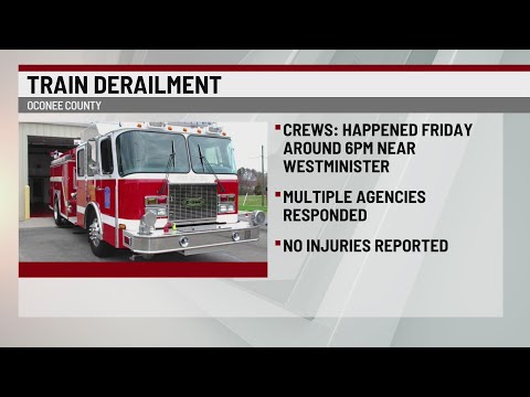 Train derails in Oconee County