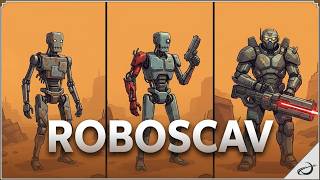 Roboscav — пошаговый робо-выживач со сбором запчастей screenshot 5