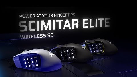 CORSAIR SCIMITAR ELITE WIRELESS SE MMO Gaming Mouse – Power and Precision at Your Fingertips