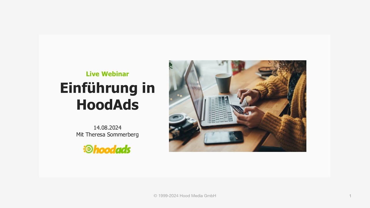 Hood.de Webinar - Einführung in HoodAds