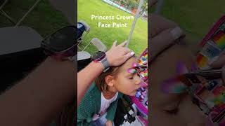 Princess Crown Face Painting! #facepaintingideas #facepainttutorial #cutekids #princess
