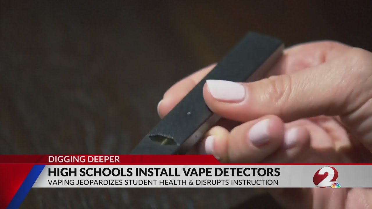 High schools begin to install vape detectors - YouTube