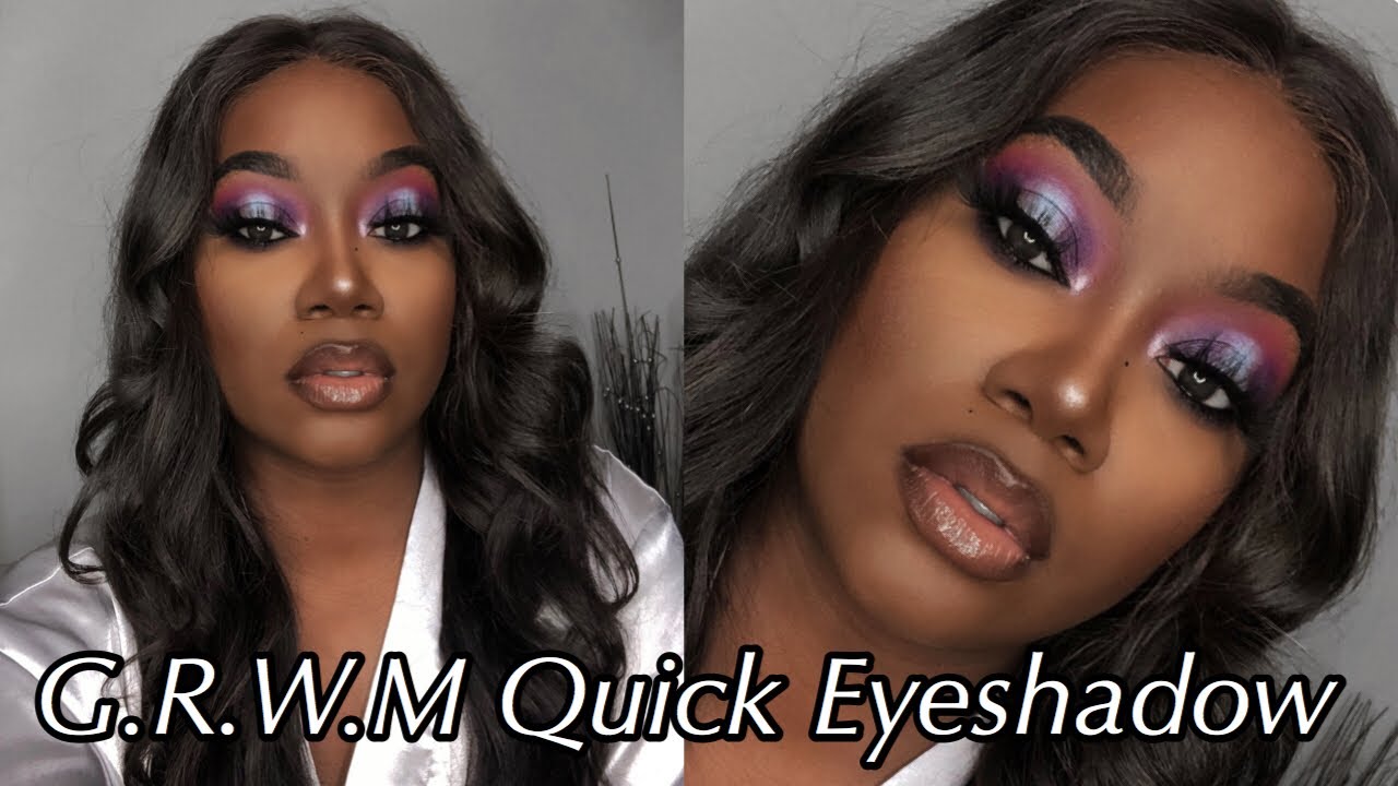 Glam Makeup Brown Skin Attempting halo eyeshadow 🤦🏾‍♀️