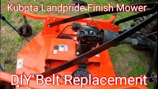 Kubota Landpride Finish Mower Belt Replacement