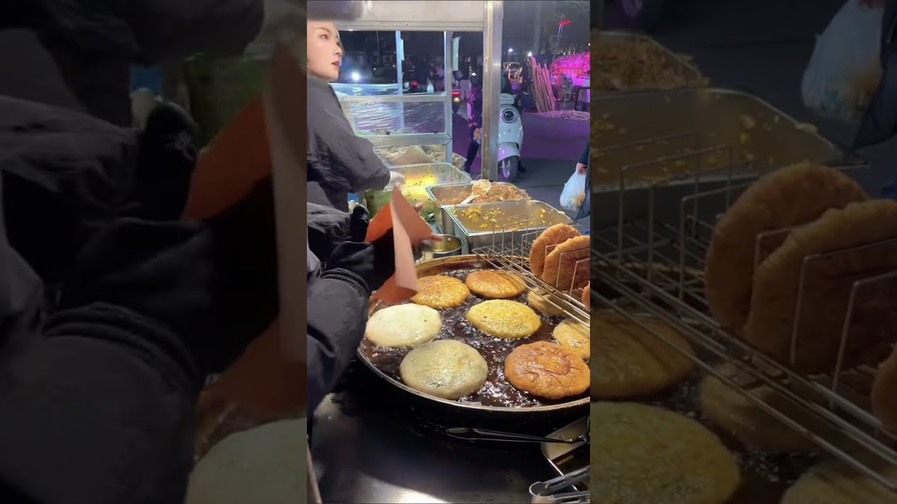 Crispy Fried Bread Stuffed with Meat & Veggies! 🤤🥕