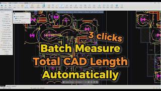 Batch calculate total length automatically without AutoCAD！