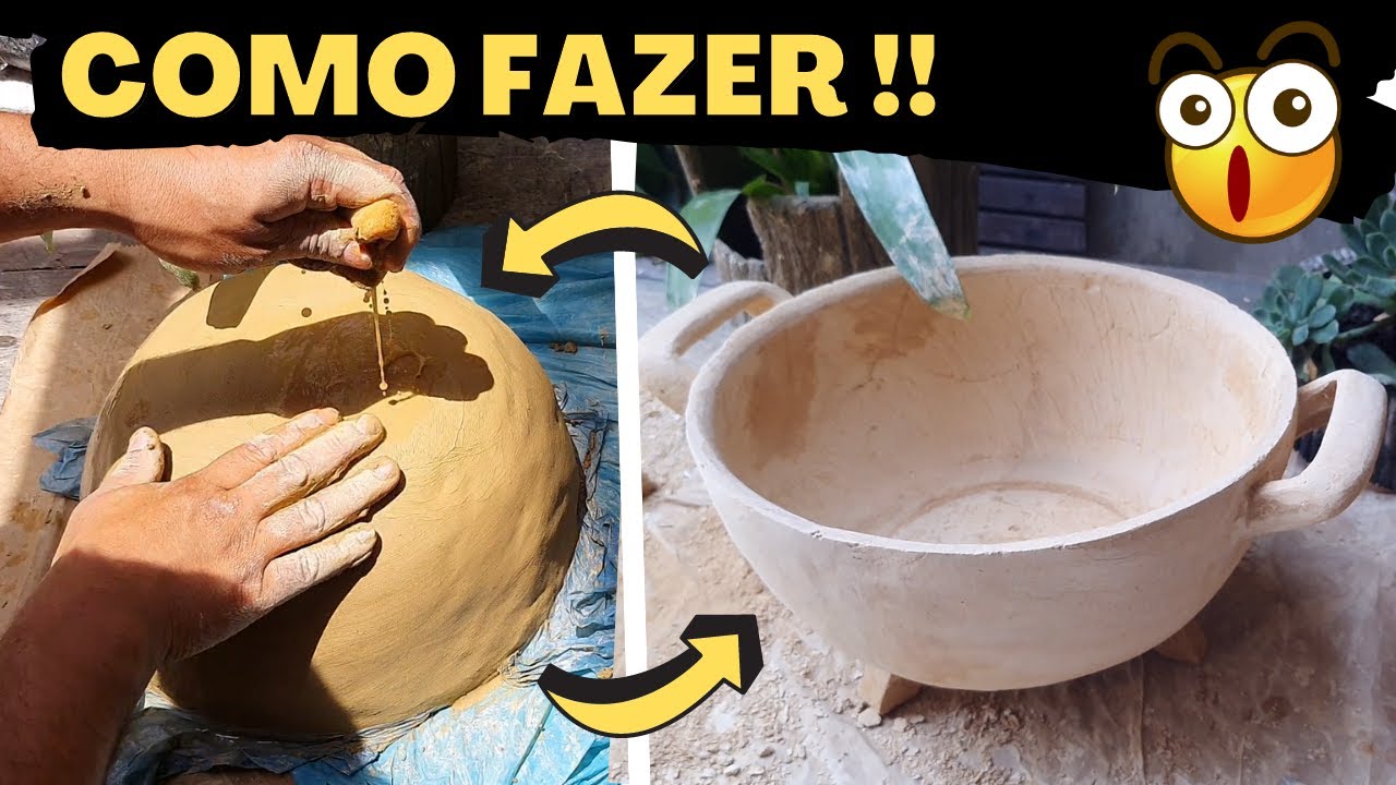 Lindo de mais Vasos de barro muito fácil de fazer