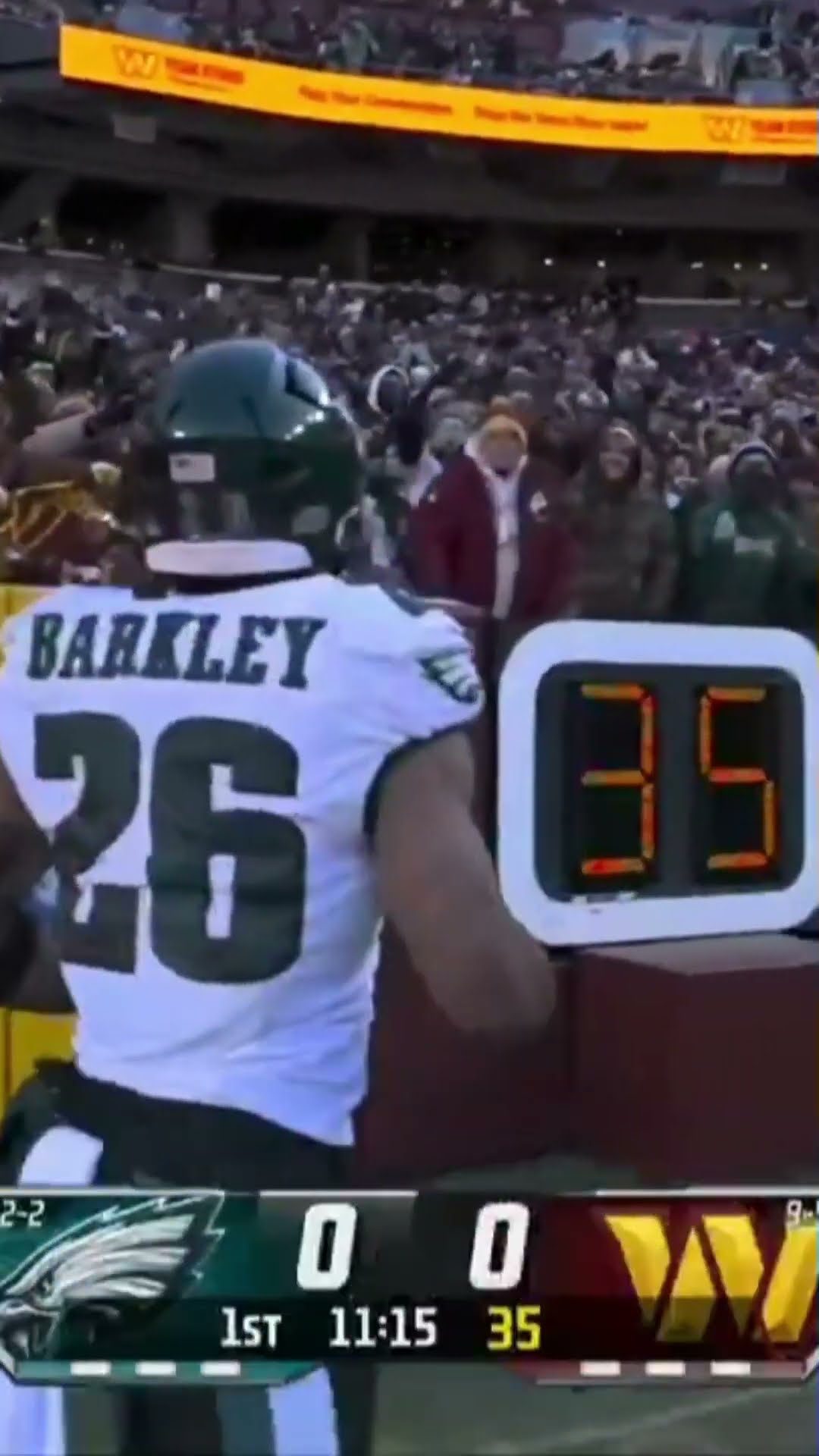 Saquon Barkley with 37 rushing yards on just 4 carries for the TD ?? Eagles vs Commanders Highlights